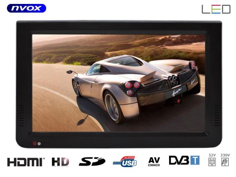 LED televizorius 10" maitinimas nuo 12V / 220V NVOX 